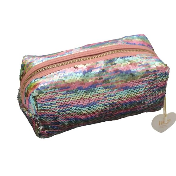 Imoshion Accessories Glitter Sequin Cosmetic Bag Makeup Bag New - Picture 1 of 7